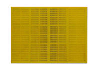 Экран сетки 20 полиуретана резиновый вибрируя | 80 толщины mm цвета желтого цвета